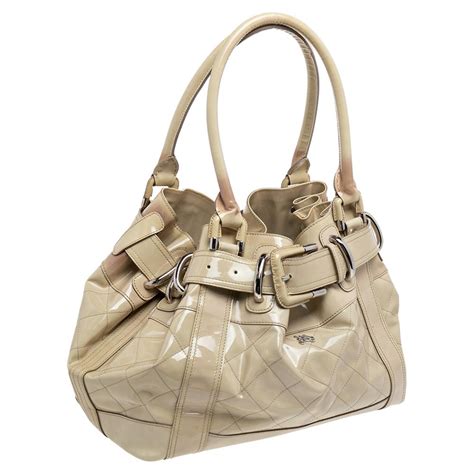 burberry beaton tote|cream quilted patent leather beaton tote .